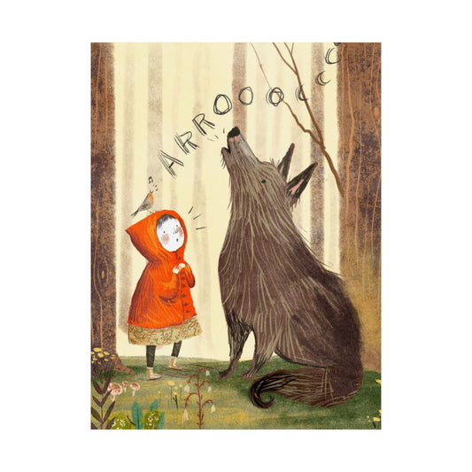 "Little Red and the Wolfy Singers" Print by Paige Keiser