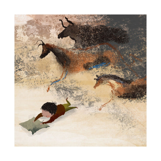 "Lascaux Cave/ Little Artist" Print by Paige Keiser