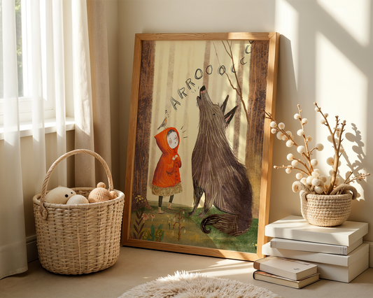 "Little Red and the Wolfy Singers" Print by Paige Keiser