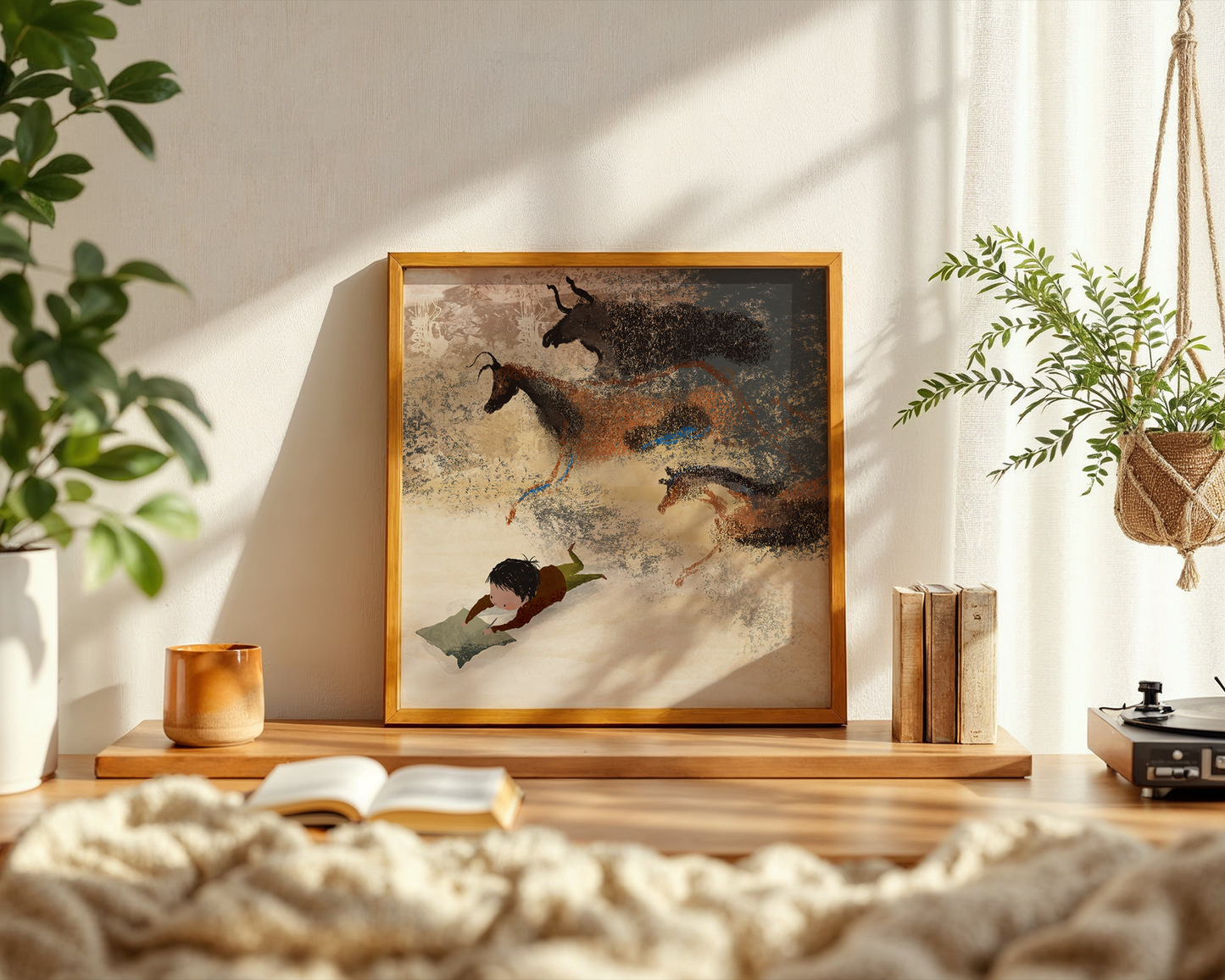 "Lascaux Cave/ Little Artist" Print by Paige Keiser